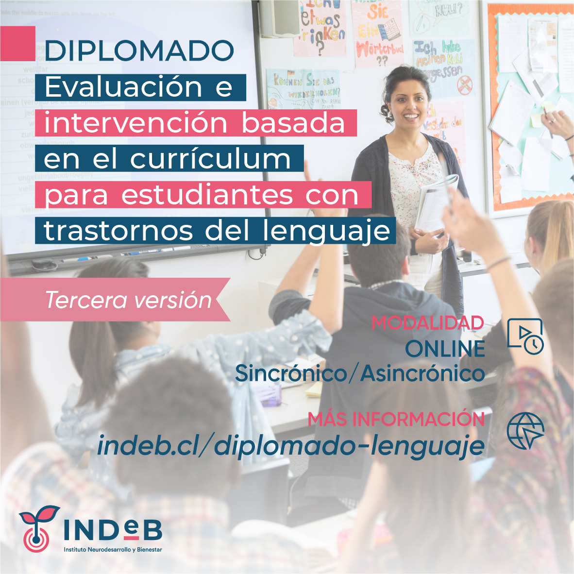Diplomado online en Evaluación e intervención de estudiantes con trastorno del lenguaje